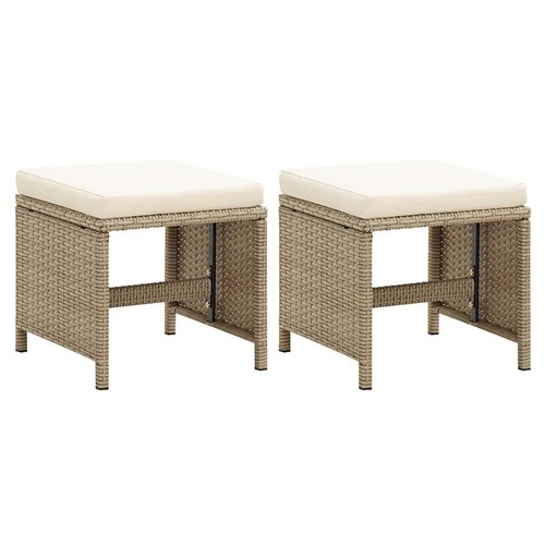 Sgabelli giardino con - 2x, da