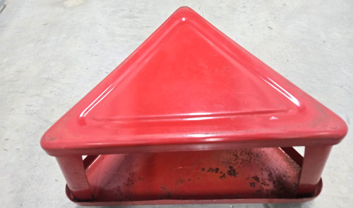Sgabello vintage rosso