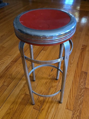Sgabello vintage cromato