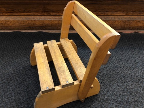 Sgabello gradini vintage - sgabello,