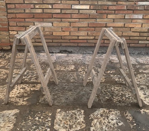 Antico vecchio sgabello - , panca