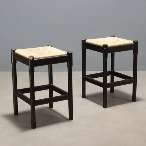 Coppia sgabelli vintage legno - sgabelli,