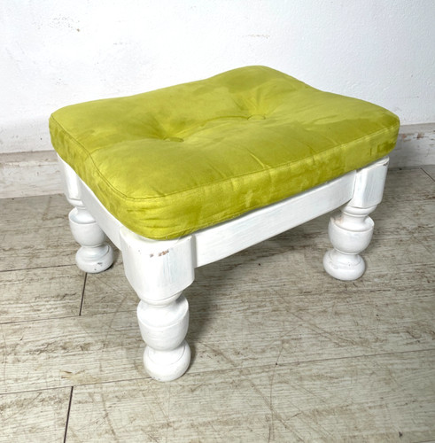 Antico pouf legno noce bianco - antico,