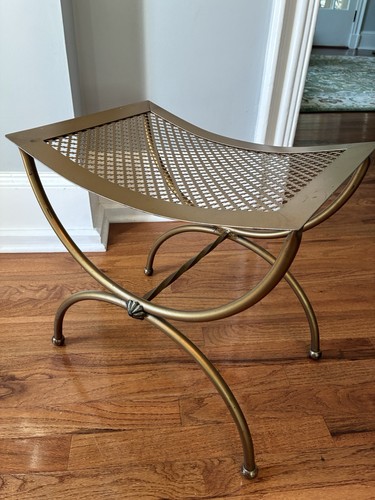 Panca sgabello vintage metallo