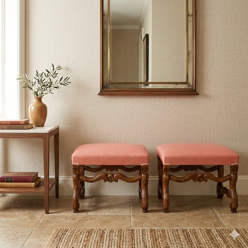 Sgabelli barocchi antichi noce - barocchi,