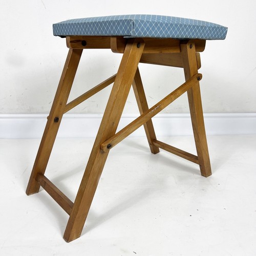 Sgabello vintage legno - sgabello,